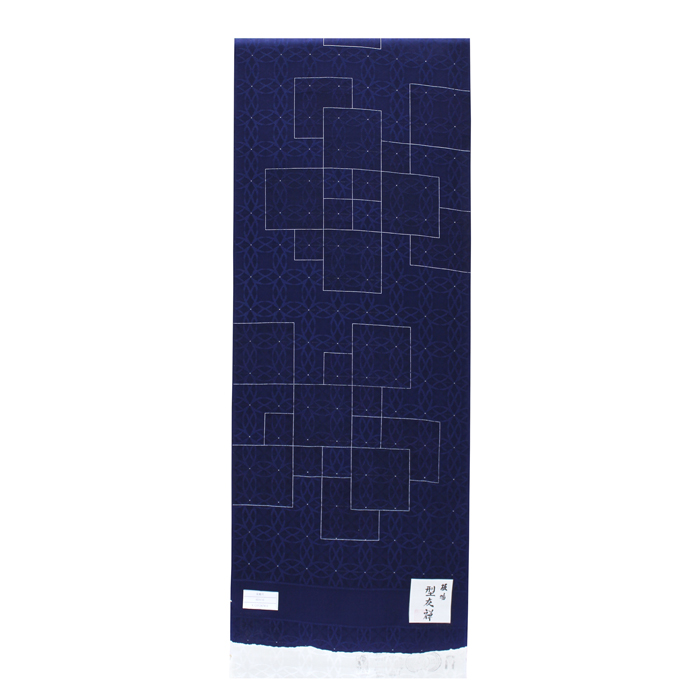 板場型友禅染 小紋 正絹【幾何学模様】紋意匠生地 変わり七宝柄 気軽なお茶会・観劇・お食事会・趣味の会におすすめ 未仕立て品 板場型友禅染 小紋 正絹【幾何学模様】紋意匠生地 変わり七宝柄 気軽なお茶会・観劇・お食事会・趣味の会におすすめ 未仕立て品