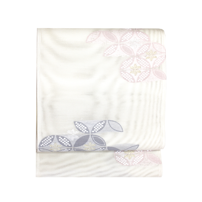 夏・特選西陣織袋帯【京都イシハラ謹製】「七宝柄組み合わせ」夏のお茶事・パーティーにどうぞ 夏・特選西陣織袋帯【京都イシハラ謹製】「七宝柄組み合わせ」夏のお茶事・パーティーにどうぞ