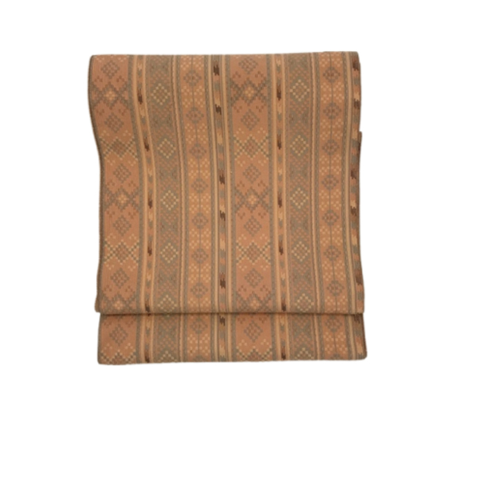 特選 西陣織 袋帯 【織悦 謹製】 有悦織 ルーマニア立菱縞文様 フォーマル 礼装用 お茶席 観劇 パーティー 訪問着 付下げに 特選 西陣織 袋帯 【織悦 謹製】 有悦織 ルーマニア立菱縞文様 フォーマル 礼装用 お茶席 観劇 パーティー 訪問着 付下げに